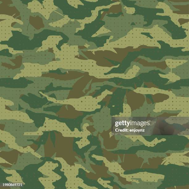 seamless camo pattern wallpaper background - tileable pattern stock illustrations