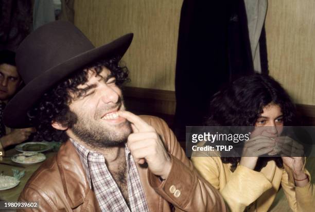 American actor Elliott Gould and girlfriend Jennifer Bogart attend the Bella Abzug's Belated Victory Party for the U.S. House of Representative at...