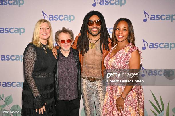 Elizabeth Matthews, Chief Executive Officer, ASCAP, Paul Williams, President & Chairman of the Board, ASCAP, Lenny Kravitz and Nicole...