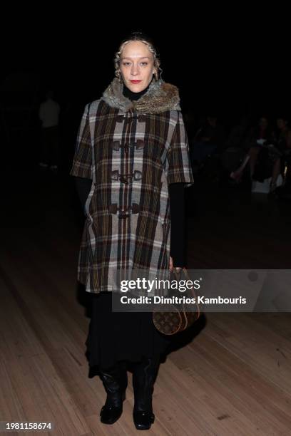 Chloë Sevigny attends the Marc Jacobs Runway 2024 Show at the Park Avenue Armory on February 02, 2024 in New York City.