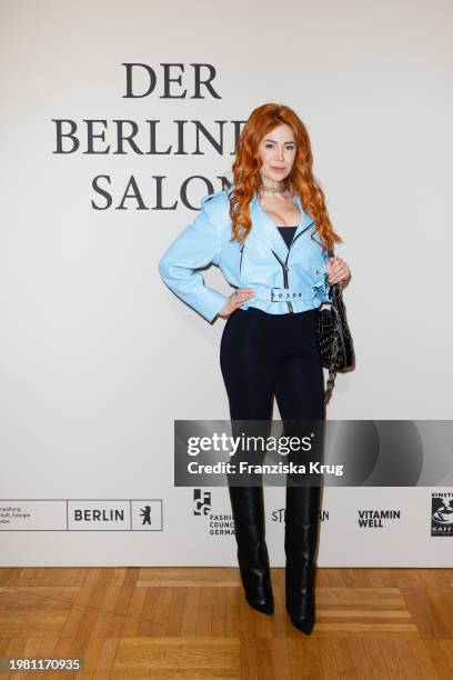 Palina Rojinski during the Der Berliner Salon as part of the Berlin Fashion Week AW24 at Kronprinzenpalais on February 5, 2024 in Berlin, Germany.