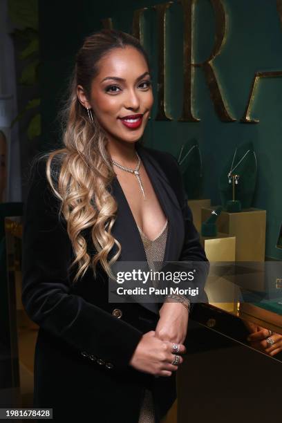 Samira Baraki attends the Miraco Valentine's Day Jewelry Party featuring founder Samira Baraki hosted by Franco Nuschese at Cafe Milano on February...