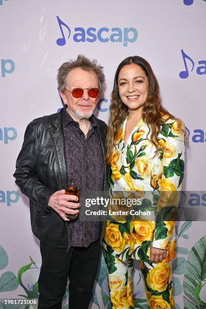 Paul Williams, President & Chairman of the Board, ASCAP and Natalia Lafourcade attend the ASCAP Grammy Brunch at Four Seasons Hotel Los Angeles at...