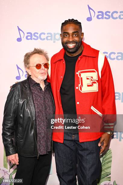 Paul Williams, President & Chairman of the Board, ASCAP and Ace Harris attend the ASCAP Grammy Brunch at Four Seasons Hotel Los Angeles at Beverly...