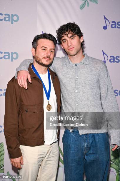 Dan Nigro and Alexander 23 attend the ASCAP Grammy Brunch at Four Seasons Hotel Los Angeles at Beverly Hills on February 02, 2024 in Los Angeles,...