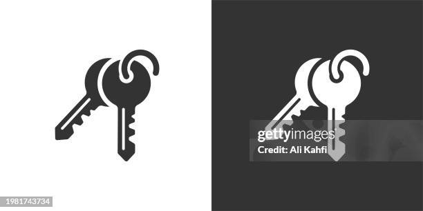 keys icon. solid icon that can be applied anywhere, simple, pixel perfect and modern style. - log isolated stock illustrations