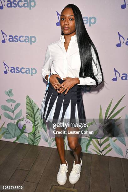 Mocha attends the ASCAP Grammy Brunch at Four Seasons Hotel Los Angeles at Beverly Hills on February 02, 2024 in Los Angeles, California.