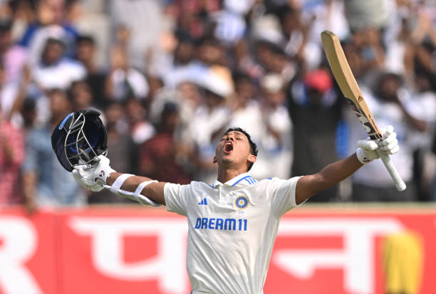India batsman Yashasvi Jaiswal celebrates his double century and India beat England by 434 runs.