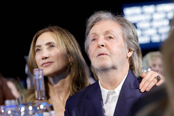 Nancy Shevel and Paul McCartney attend the 2024 MusiCares Person of the Year Honoring Jon Bon Jovi during the 66th GRAMMY Awards on February 02, 2024...