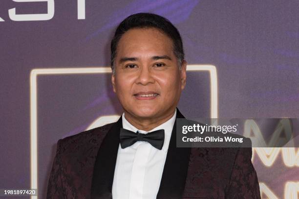 John Arcilla attends the 2024 Manila International Film Festival Awards Gala at Directors Guild Of America on February 02, 2024 in Los Angeles,...