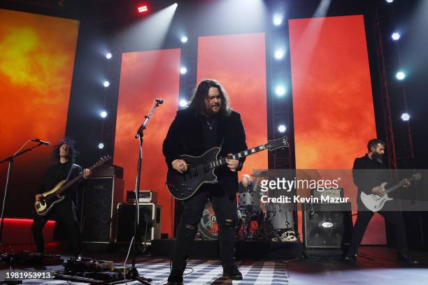 Wolfgang Van Halen performs onstage during the 2024 MusiCares Person of the Year Honoring Jon Bon Jovi during the 66th GRAMMY Awards on February 02,...