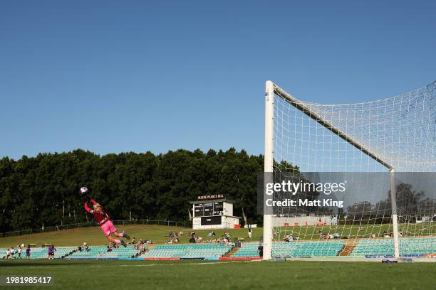 General view of warm up during the A-League Women round 15 match between Sydney FC and Perth Glory at Leichhardt Oval, on February 03 in Sydney,...