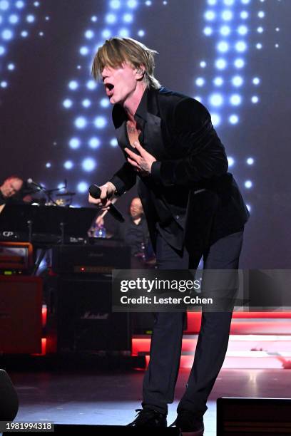 John Rzeznik of Goo Goo Dolls performs onstage during the 2024 MusiCares Person of the Year Honoring Jon Bon Jovi during the 66th GRAMMY Awards on...