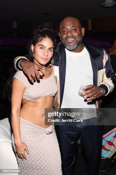 Jessie Reyez and Steve Stoute, CEO of UnitedMasters attend UnitedMasters, A Celebration of Independence, at Hollywood Palladium on February 02, 2024...