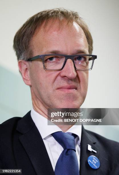 Rector Ghent University Rik Van De Walle pictured during a royal visit to the 'Durf Ondernemen' center for entrepreneurship of the Universiteit Gent...