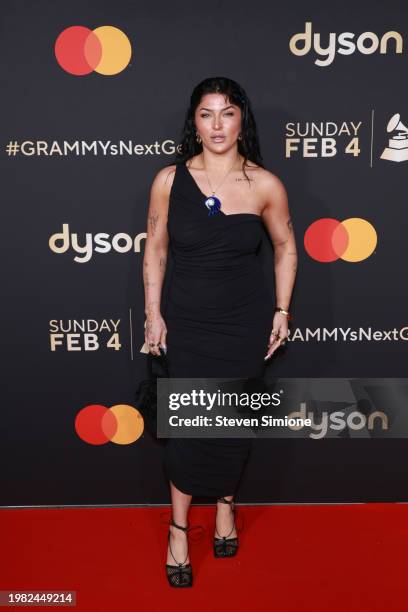 Emmy Meli attends the 2024 #GRAMMYsNextGen Party at Rolling Greens On Mateo on February 02, 2024 in Los Angeles, California.