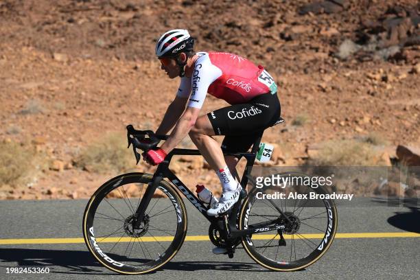 S of Belgium and Team Cofidis competes during the the 4th AlUla Tour 2024, Stage 5 a 150.2km stage from AlUla Old Town to Skyviews of Harrat Uwayrid...