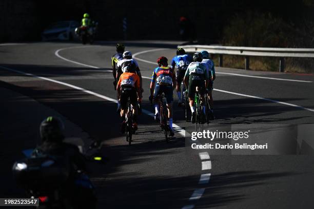 Pelayo Sanchez of Spain and Movistar Team, Sam Oomen of The Netherlands and Team Lidl - Trek, Mikel Bizkarra of Spain and Team Euskaltel - Euskad,...