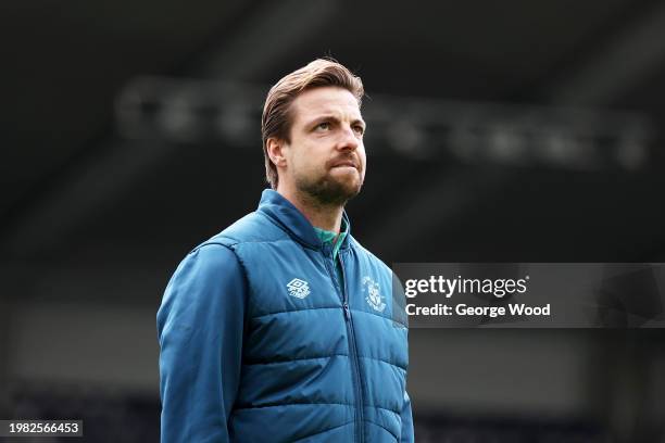 Tim Krul of Luton Town arrives at the stadium prior to the Premier League match between Newcastle United and Luton Town at St. James Park on February...