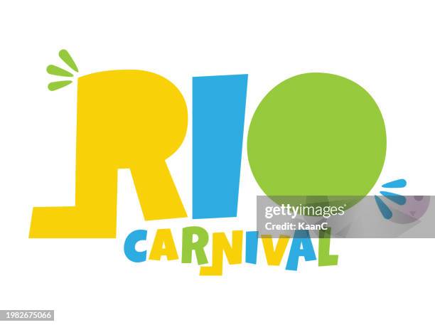 vector sign for brazil rio carnival vector stock illustration - karneval rio stock-grafiken, -clipart, -cartoons und -symbole