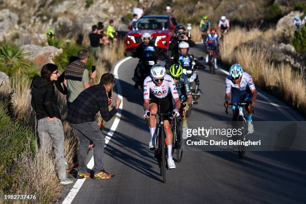 Brandon McNulty of The United States and Team UAE Emirates attacks during the 75th Volta a la Comunitat Valenciana 2024, Stage 4 a 175.2km stage from...