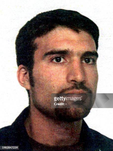 An undated handout passport photo shows Chatty Kerim Sadok, a 29-year-old Swedish citizen arrested at the airport in Vaesteraas in central Sweden, 29...