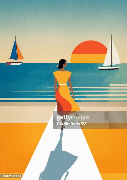 summer breeze - orange california stock pictures, royalty-free photos & images