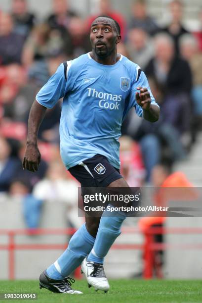 July 30: Darius Vassell of Manchester City running during the Pre-season Friendly match between Stoke City and Manchester City at Britannia Stadium...