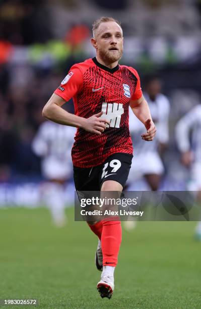 Alex Pritchard of Birmingham City during the Sky Bet Championship match between West Bromwich Albion and Birmingham City at The Hawthorns on February...