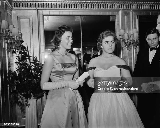 Dutch Royals Princess Beatrix of the Netherlands, Princess of Orange-Nassau, Princess of Lippe-Biesterfeld with her sister, Princess Christina of the...