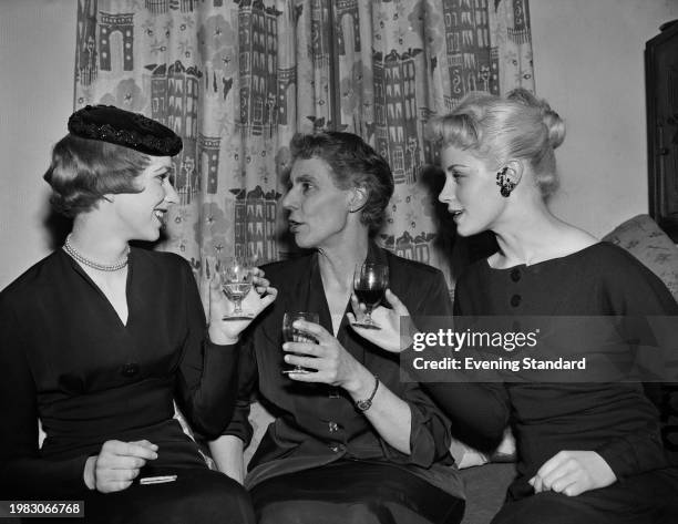 British actress Wendy Craig, British drama teacher Gwynneth Loveday Thurburn, Principal of the Central School of Speech and Drama, and British...