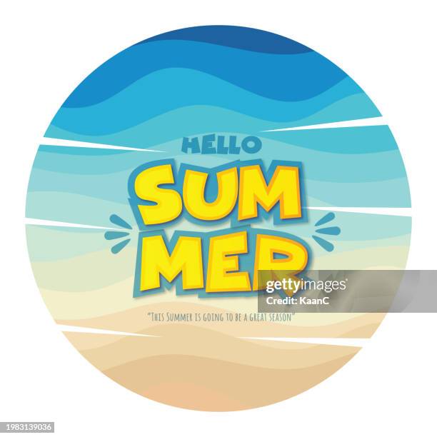 summer background. summer lettering. template vector stock illustration - summer fun stock illustrations