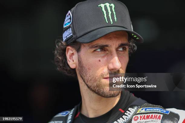 Alex Rins of Monster Energy Yamaha MotoGP during day one of MotoGP Sepang Test held at Petronas Sepang International Circuit in Sepang, Malaysia on...