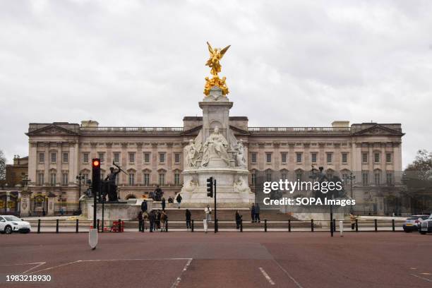 General view of Buckingham Palace on the day it was announcement that King Charles III has been diagnosed with cancer.