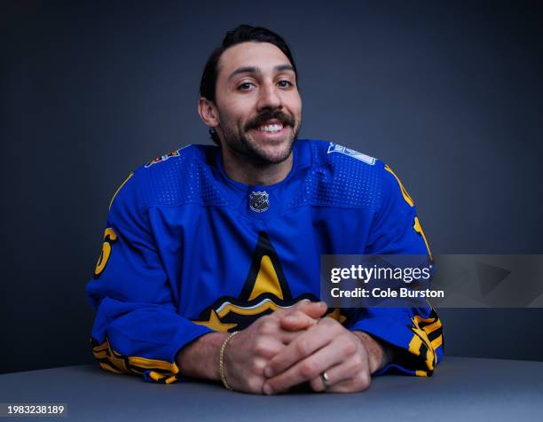 Vincent Trocheck of the New York Rangers poses for his portrait prior to the 2024 Honda NHL All-Star Game on February 03, 2024 in Toronto, Ontario.