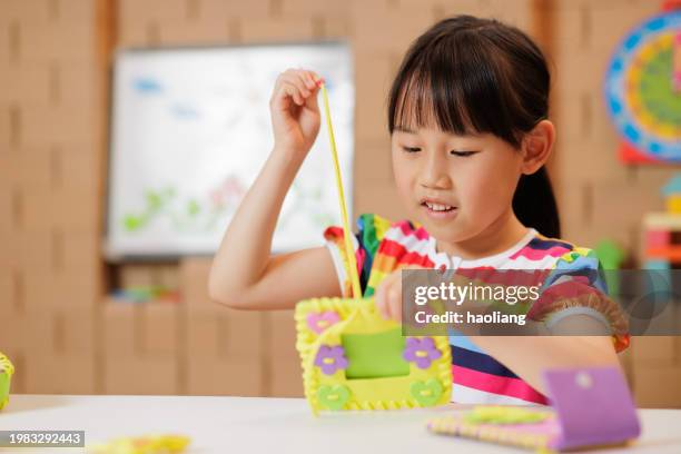 Kid Making Process 6,510 Happy Kid Making Art Stock Photos, High-Res Pictures, and Images ...