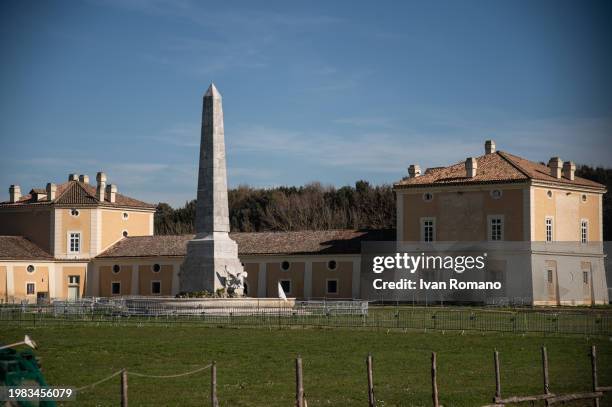 The general view of the Bourbon Royal Palace of Carditello at on February 03, 2024 in San Tammaro, Italy.