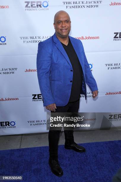 Rodney Peete attends the 8th Annual Blue Jacket Fashion Show at Moonlight Studios on February 01, 2024 in New York City.