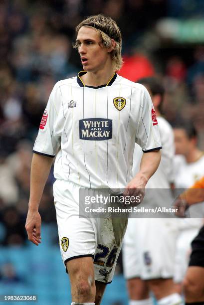 December 31: Matthew Kilgallon of Leeds United in action during the Championship match between Leeds United and Hull City at Elland Road on December...