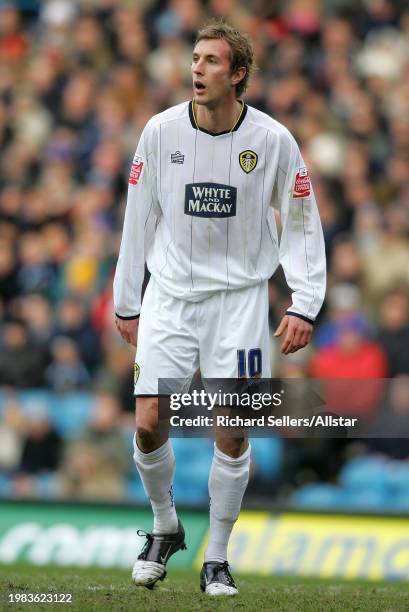 December 31: Rob Hulse of Leeds United in action during the Championship match between Leeds United and Hull City at Elland Road on December 31, 2005...