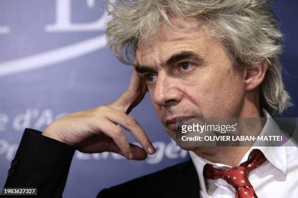 William Bourdon, president of "Sherpa", an association which defend victims of multinational in developing countries, is pictured during a press...