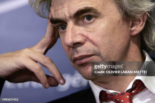 William Bourdon, president of "Sherpa", an association which defend victims of multinational in developing countries, is pictured during a press...