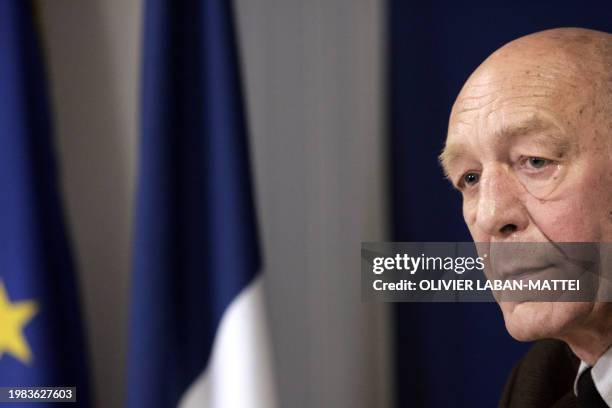 Michel Brugière, chief executive of the association "Medecins du Monde" is pictured during a press conference, 04 April 2007 in Paris. Several...