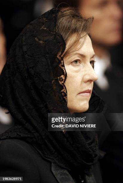 Princess Alexandra of Hanover, sister of Prince Ernst-August of Hanover attends the funeral mass of late Monaco's Prince Rainier III, 15 April 2005...