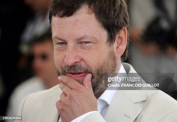 Danish director Lars von Trier poses during a photo call for his film "Manderlay", 16 May 2005 at the 58th edition of the Cannes International Film...