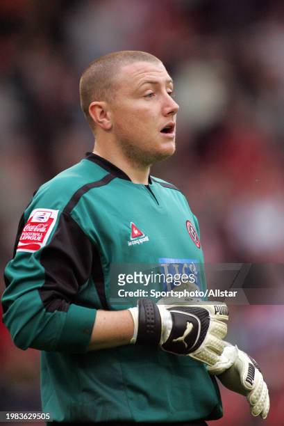 October 29: Paddy Kenny of Sheffield United stood during the Championship match between Sheffield United and Cardiff City at Bramall Lane on October...