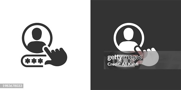 Personal account access icon. Solid icon that can be applied anywhere, simple, pixel perfect and modern style. Personal account access icon. Solid icon that can be applied anywhere, simple, pixel perfect and modern style.