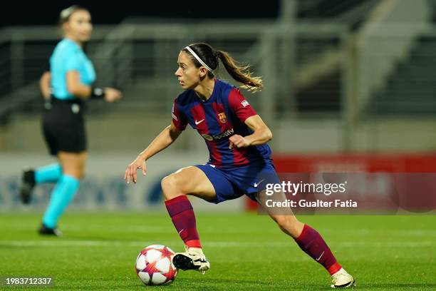 Aitana Bonmati of FC Barcelona in action during the Group A - UEFA Women's Champions League 2023/24 match between SL Benfica and FC Barcelona at...