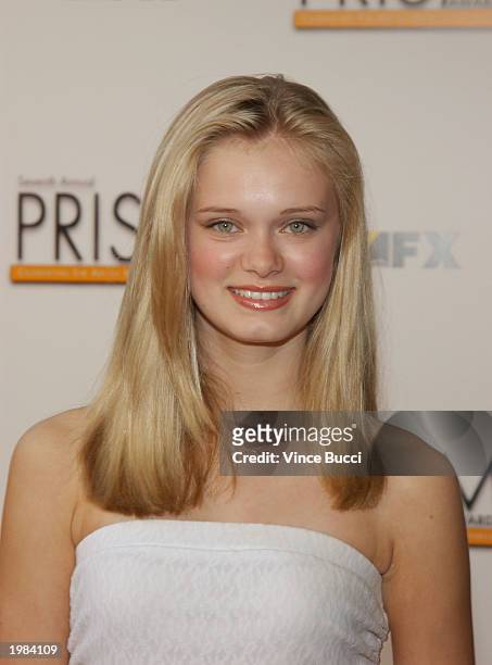 Actress Sara Paxton attends the 7th Annual Prism Awards held at the Henry Fonda Music Box Theatre on May 8, 2003 in Hollywood, California.