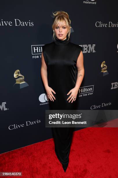 Reneé Rapp attends the Pre-GRAMMY Gala & GRAMMY Salute to Industry Icons Honoring Jon Platt at The Beverly Hilton on February 03, 2024 in Los...